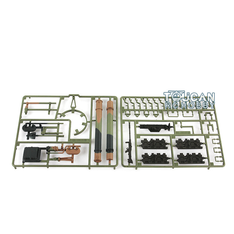 Plastic Front Armours Decoration Parts Bag Decal Paste Sticker For Henglong 1/16 Scale German PanTHer V RC Tank 3819 Accessories