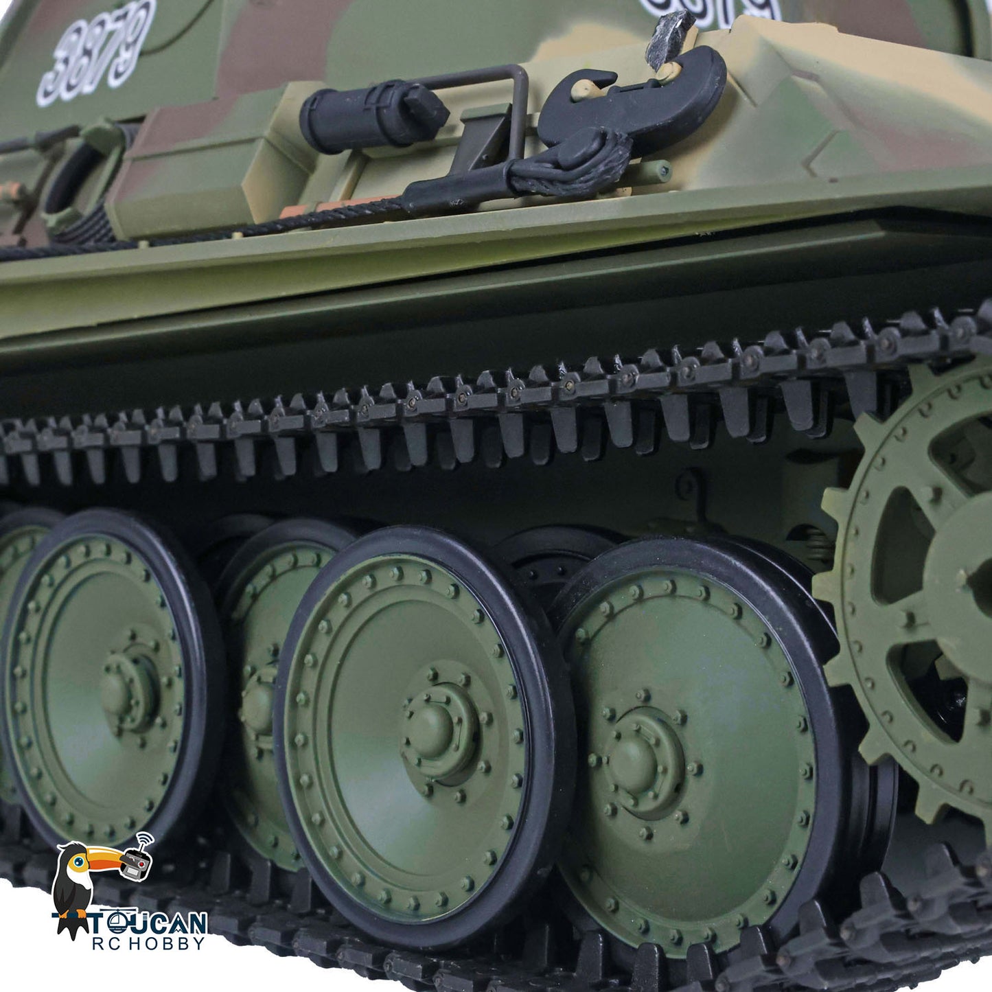 Henglong 1/16 TK7.0 Plastic German Panther G 3879 RTR RC Tank Model with BB Unit Light Sound Metal Barrel Smoke