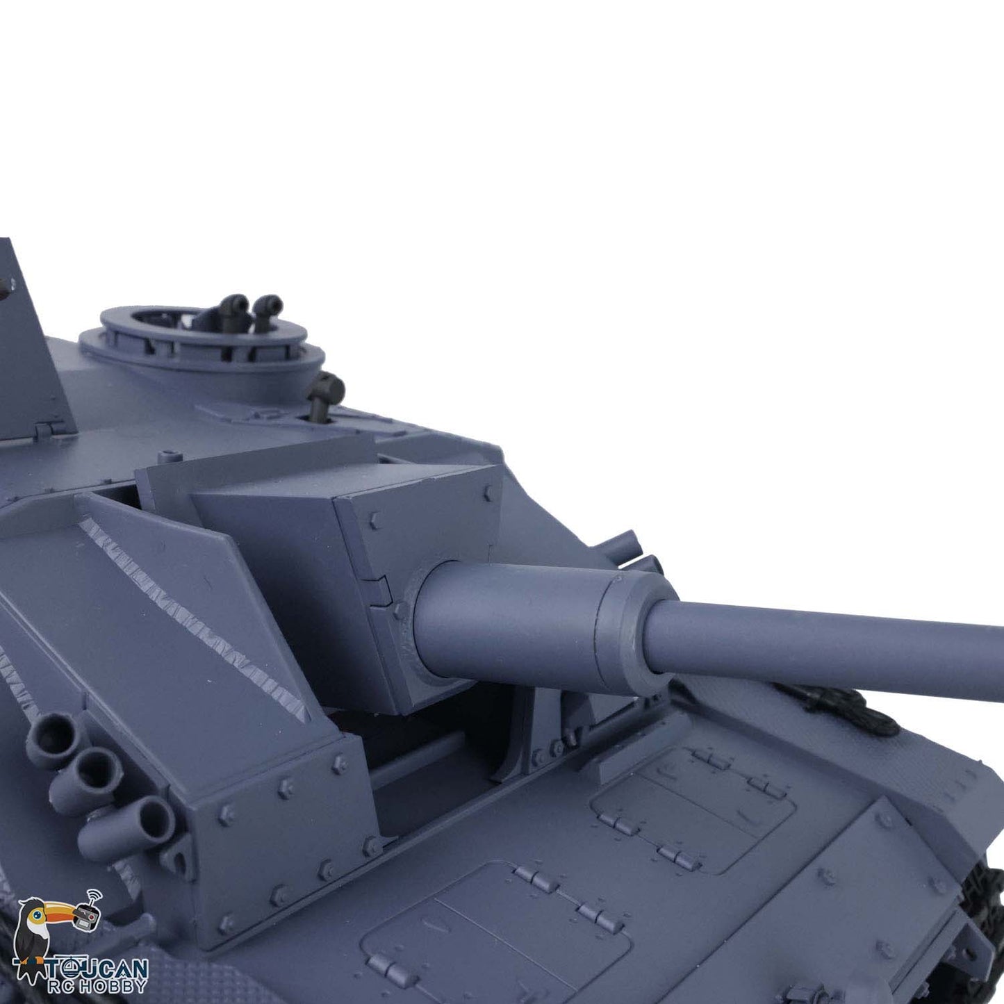 2.4G Henglong 1/16 Scale 7.0 Plastic German Stug III RTR RC Tank Model 3868 Remote Control Vehicle Metal Barrel Infrared Combating System