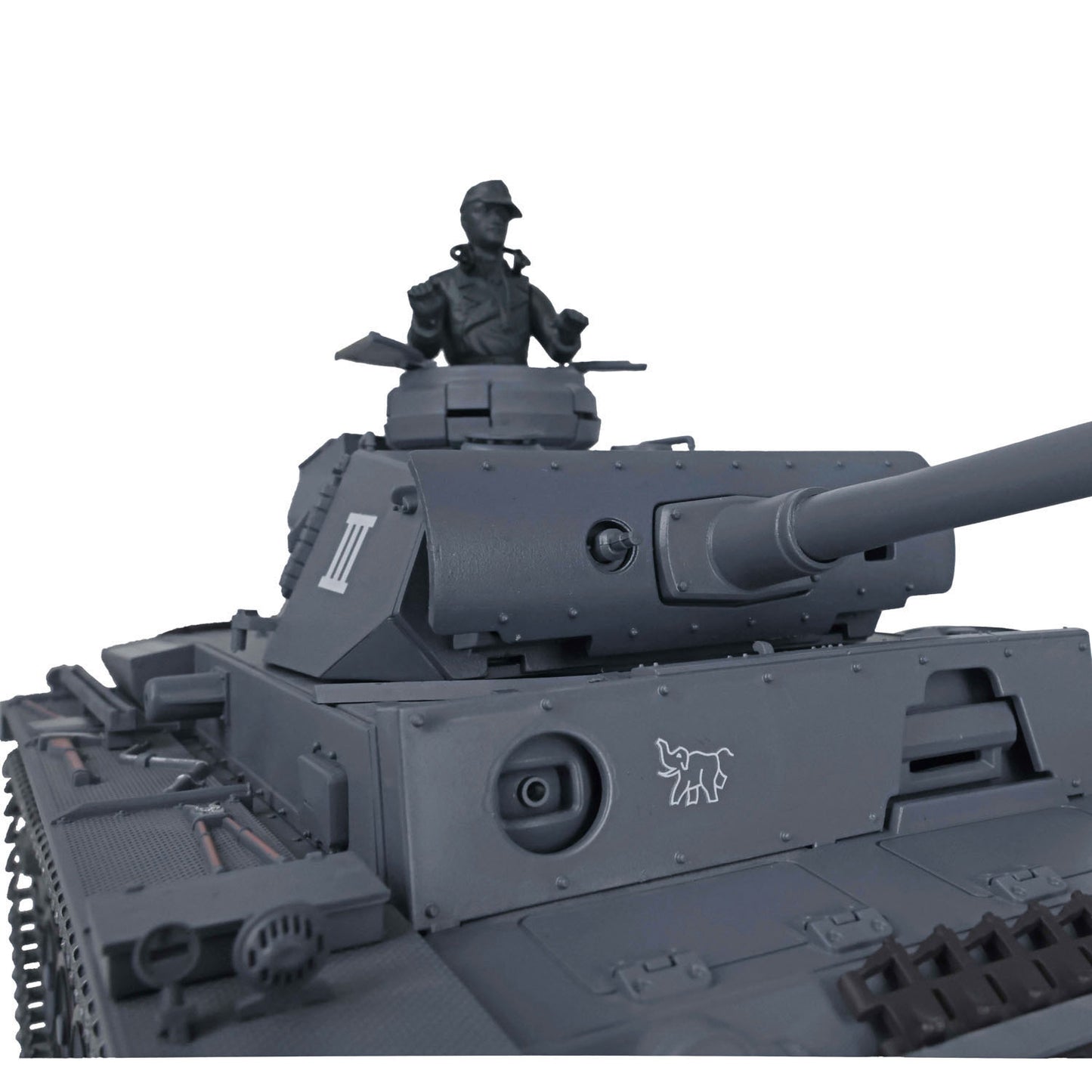 US Stock Henglong 1/16 7.0 Upgraded 3848 German Panzer III L RTR RC Tank BB Infrared Combat BB Smoke Metal Drive Idler Wheels Tracks Gearbox