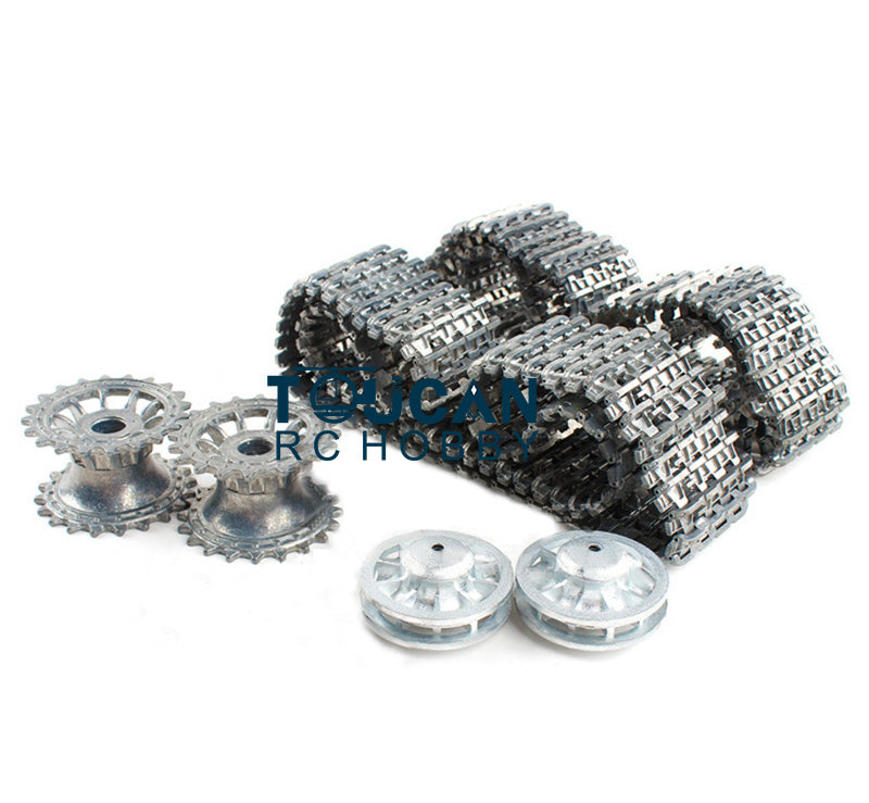 Henglong 1/16 Tiger I 3818 Panther 3819 RC Tank Single Pin Metal Tracks Sprockets Idlers Wheels