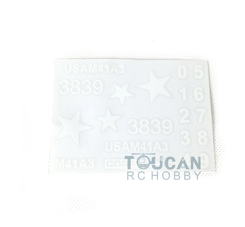 Henglong 1/16 Scale Walker Bulldog RC Tank 3839 Decoration Decal Paste Sticker