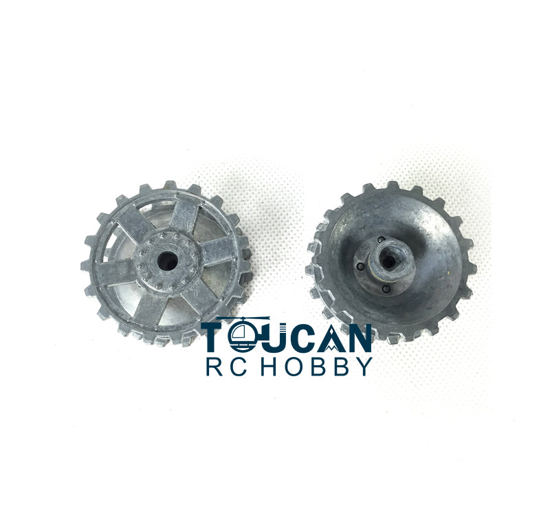Metal Tracks Sprockets Idlers Road Wheels Tank Machine Gun For HengLong 1/16 3858/3859 Remote Control Tank Vehicle Accessories