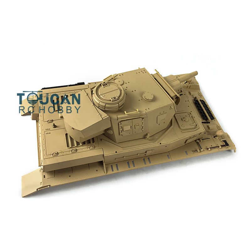Henglong 1/16 Scale German Panzer IV F RC Tank 3858 Remote Control Model Plastic Turret & Upper Hull