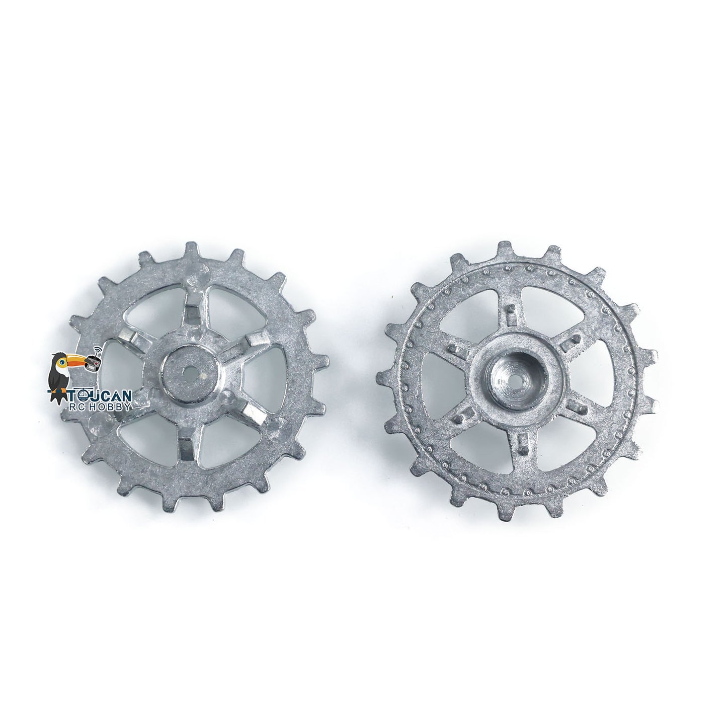 1Pair Metal Sprockets Driving Wheel Idler Wheel for HengLong 1/16 RC Battle Tank 3869 3879 German Panther G Jadpanther Military Armored Car
