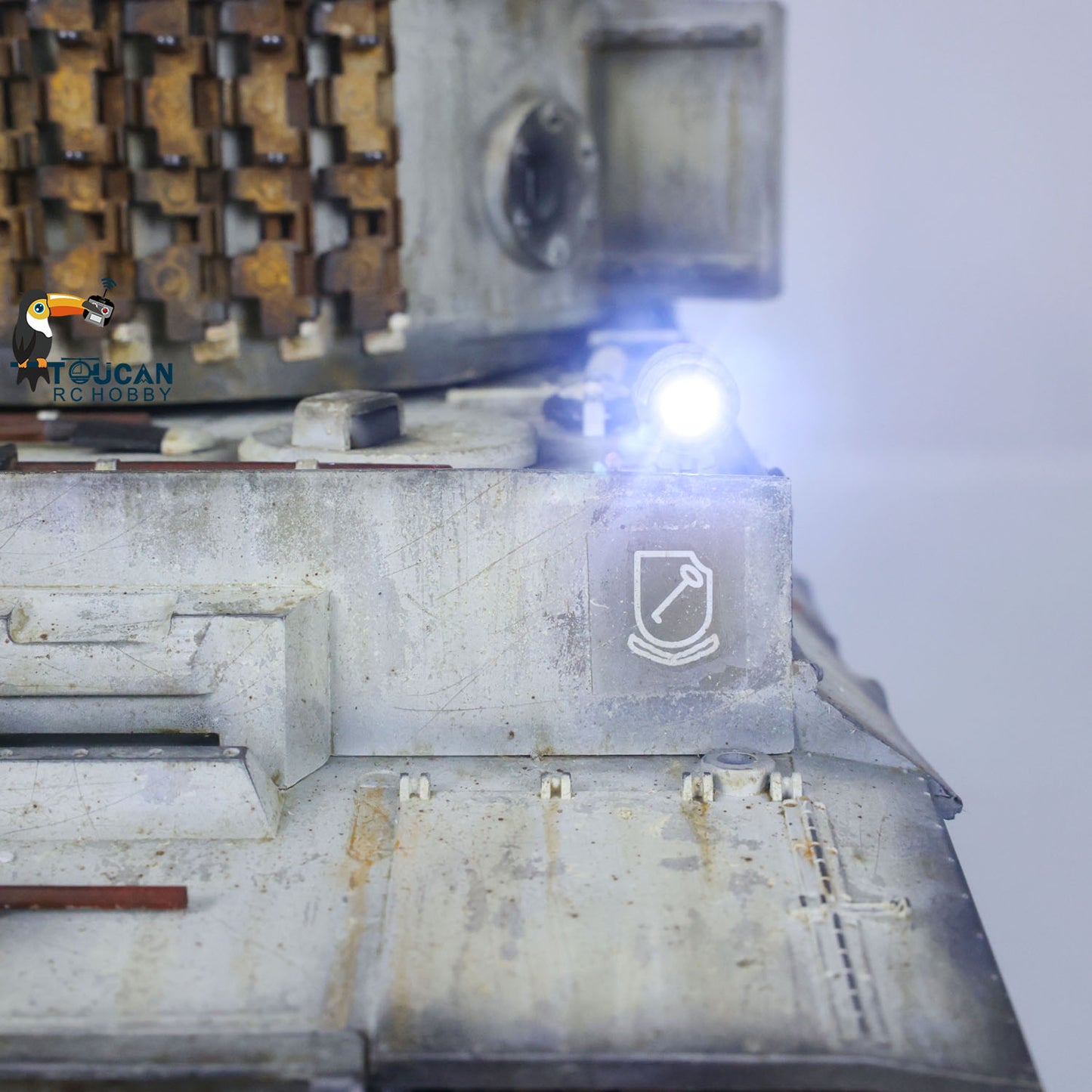 German Tiger I RC Tank 1/16 Heng Long Upgrade 7.0 FPV 3818 Metal Tracks Sprocket Wheels Barrel Recoil Manual Spray Tanks Infrared Combating System