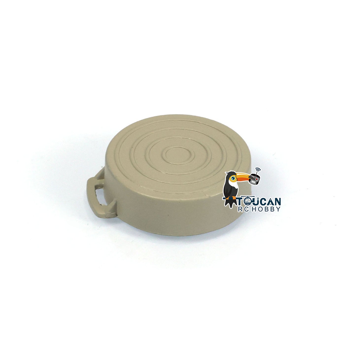 Yellow Metal Decorative Pan 1/16 DIY Pot for Remote Control Henglong USA M1A2 Abrams 3918 RC Battle Tank Model Modify Part