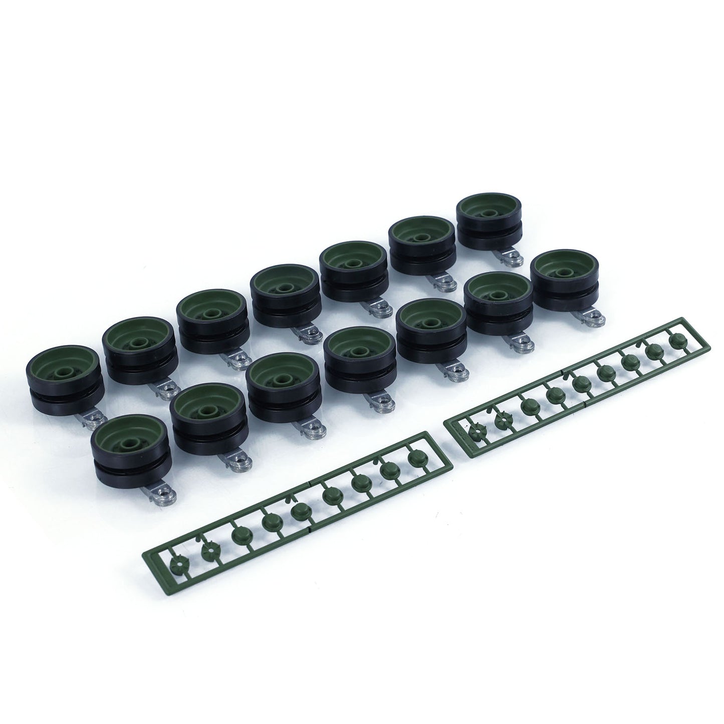 Plastic Tracks Sprockets Road Idlers Wheels Accessories Pack For Henglong 1/16 German Leopard2A6 3889 RC Tank Replacement Parts