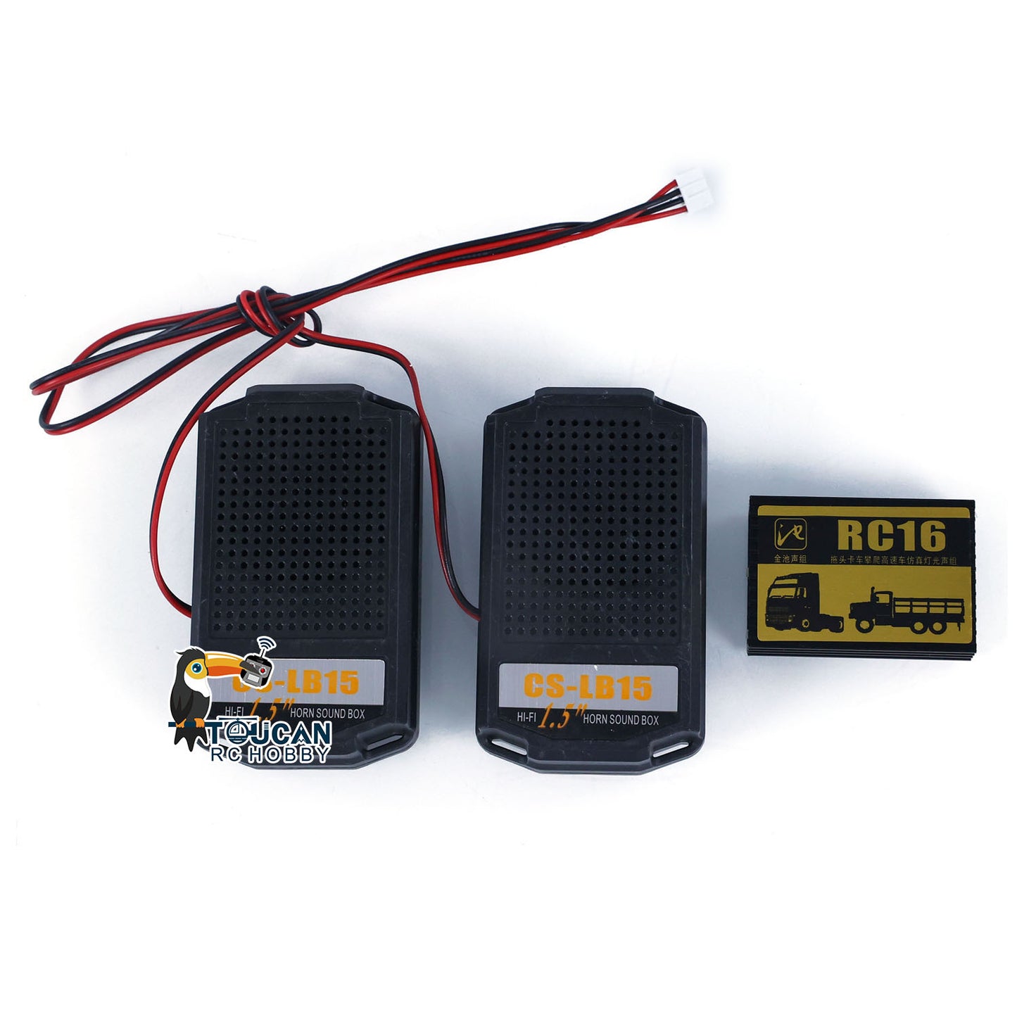 US Warehouse RC16 LED Light Sound System Set for 1/14 RC Tractor Trucks Remote Control Military Vehicle Model XT60 Plug Parts