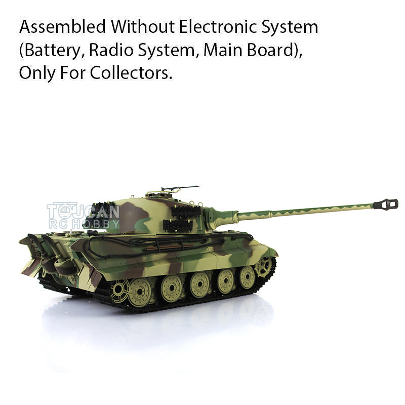 1/16 Henglong Plastic 3888A German King Tiger Henschel Static Tank Ornament Collection Display Model Without Electronic System