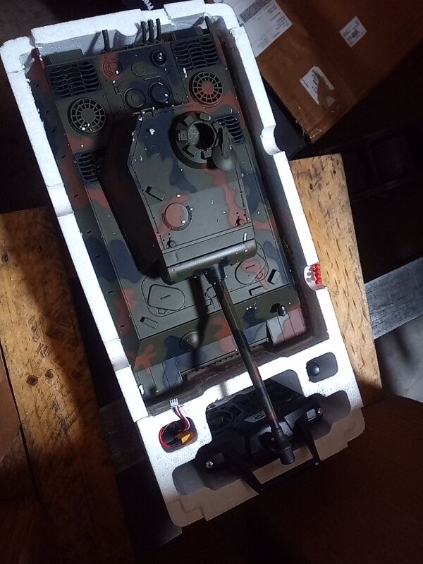 Fast Free Shipping Second Hand US Stock Henglong 1/16 TK7.0 Upgraded RC Tank German Panther Remote Control Tank Model 3819 Metal Idler Sprocket Wheels Tracks