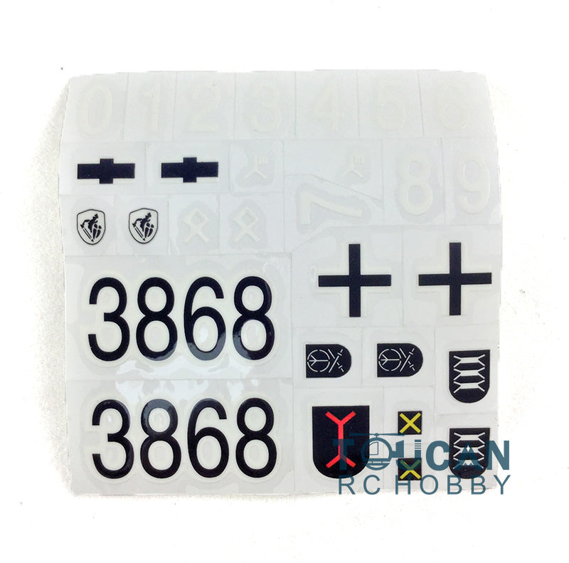 Henglong 1/16 Scale German Stug III RC Tank 3868 Decoration Decal Paste Sticker