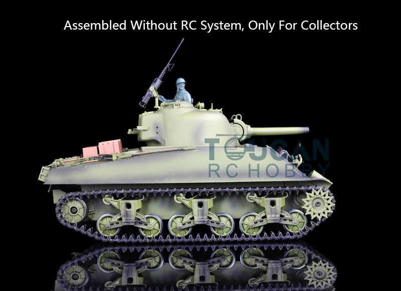 Henglong 1/16 Plastic USA M4A3 Static Tank 3898 Ornament Model Without Electronic System