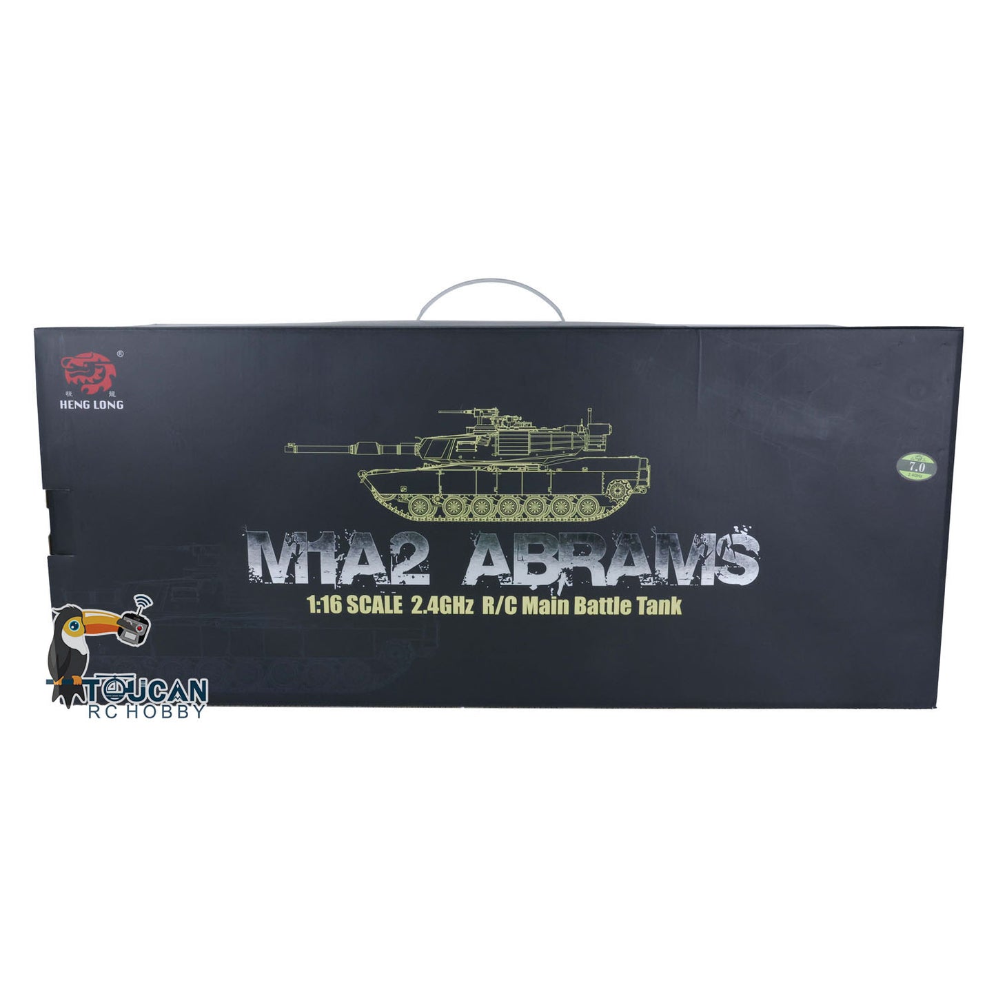 1/16 Scale 7.0 2.4Ghz Henglong USA M1A2 Abrams RTR RC Tank 3918 Model 340 Degree Turret Armored Vehicle Chassis Upper Hull