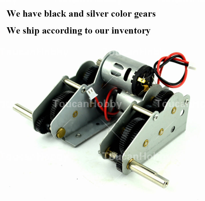 Henglong 1/16 Remote Control Tank Steel Gearbox ML 49mm 59mm HL 49mm 59mm With 5.3 Plug Cable For RC Military Vehicle Model Part