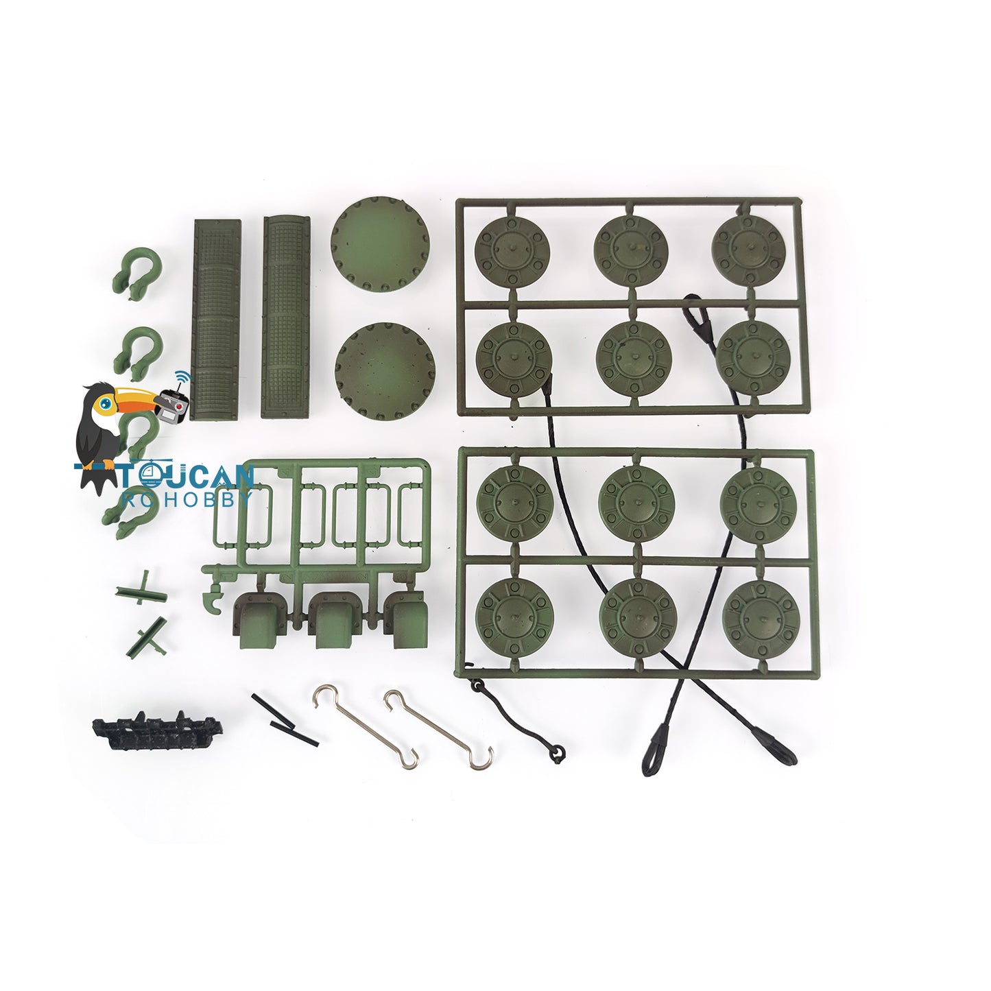 Henglong 1/16 Soviet KV-2 Giant 3949 RTR RC Tank Decoration Plastic Parts Bag