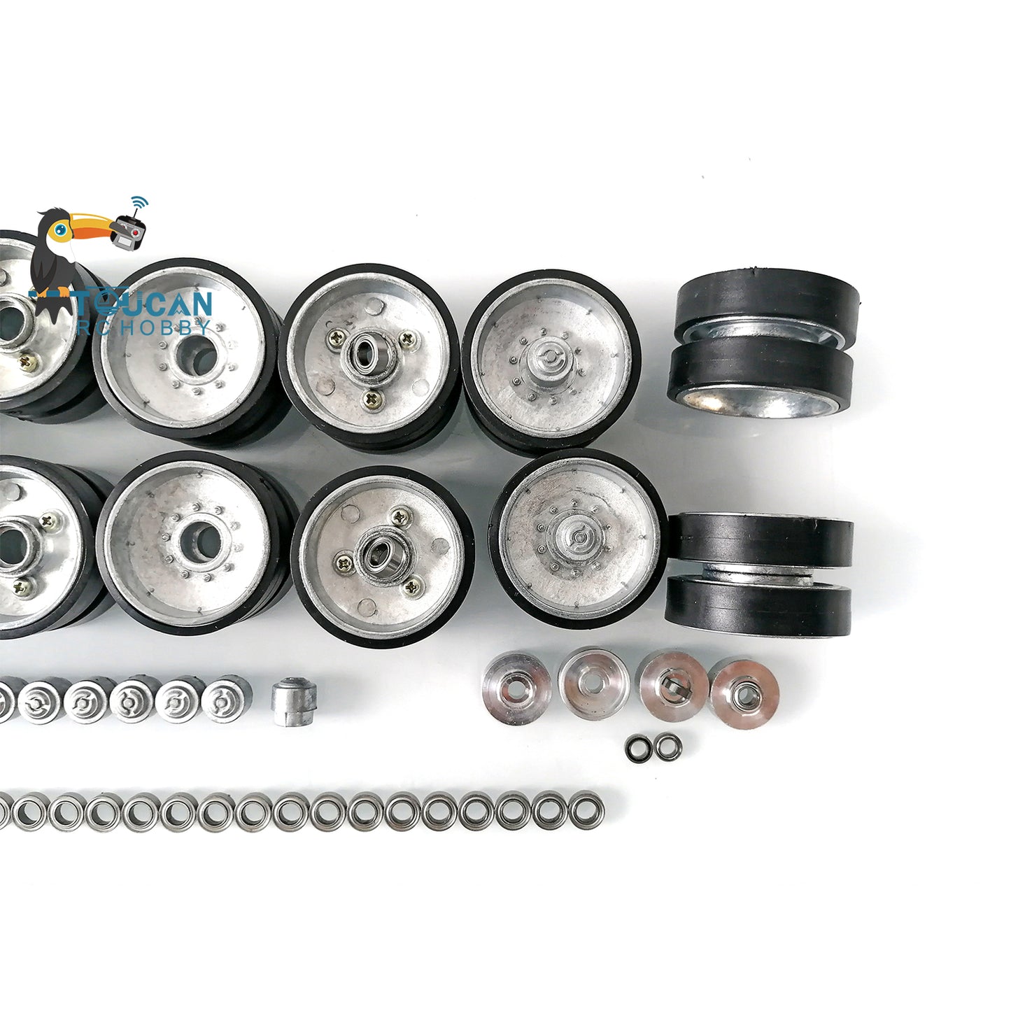 Metal Road Wheels Spare Part Without Arms For 1/16 Henglong Military Emulated Model USA M1A2 Abrams RC Tank 3918 Accessories