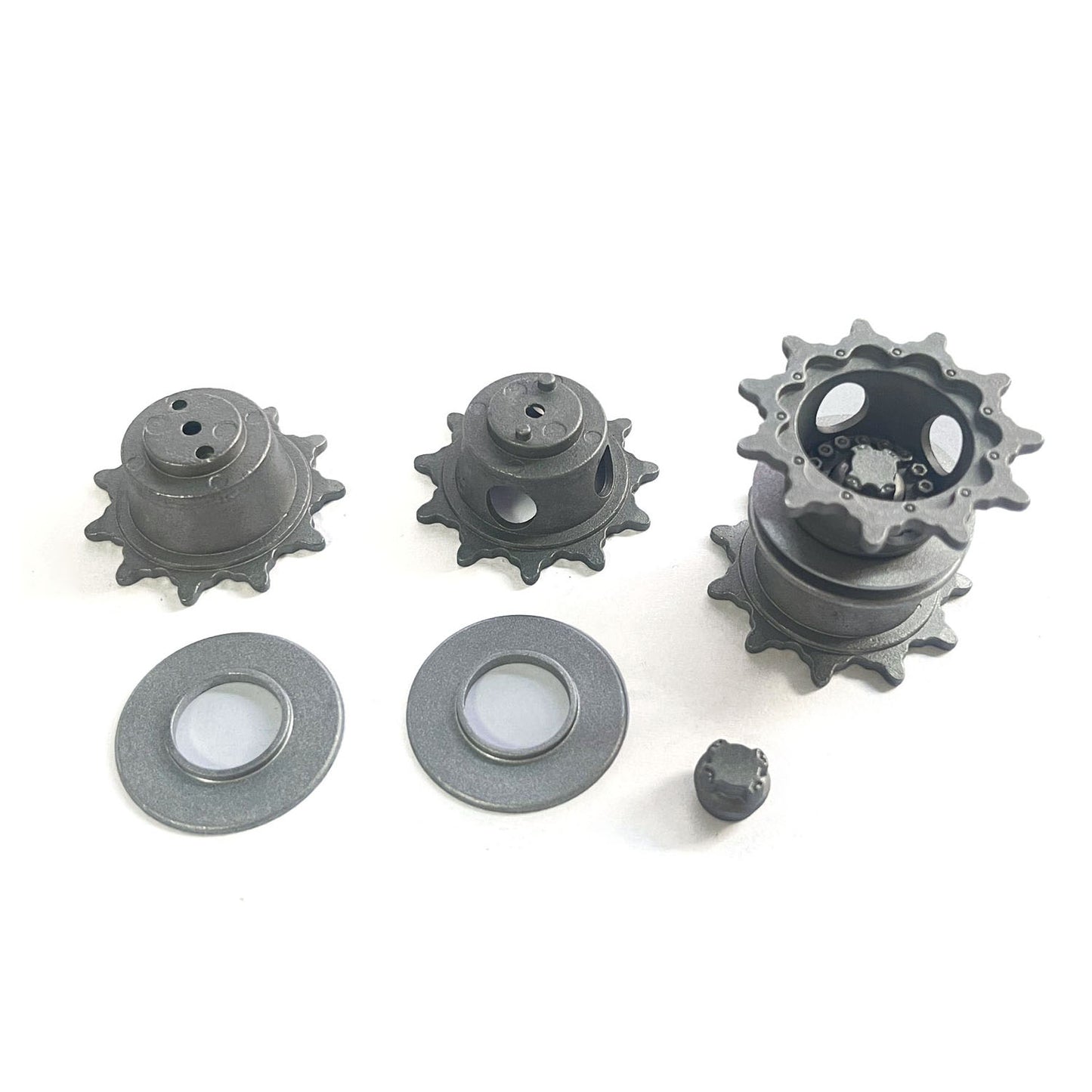 Metal Sprockets Driving Wheels for Henglong 1/16 Scale USA M1A2 Abrams 3918 RTR RC Tank Armored Vehicle Accessories