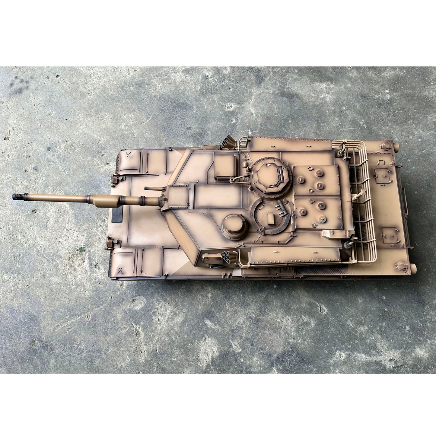 Henglong 2.4G 1/8 Full Metal USA Abrams M1A2 RTR RC Tank 3918 Model BB IR Smoke 360 Degrees Turret Barrel Recoil Sound Light