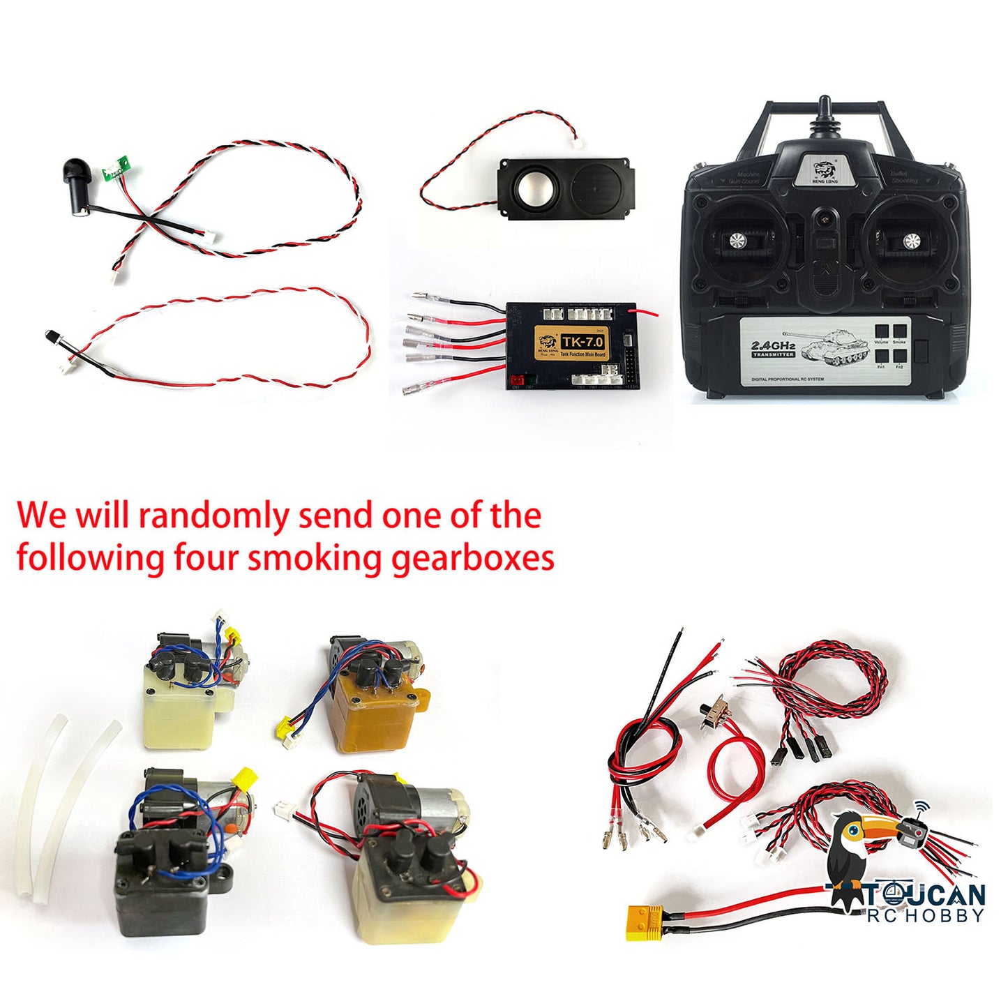 TK5.3 to TK7.0 Generation Upgraded Sets for DIY Heng Long 1/16 Scale RC Tanks Model German Tiger I Russian T90 Sound Effect