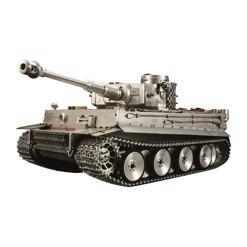 IN STOCK Henglong 1:8 Scale Full Metal German Tiger I RC Tank 3818 RTR Model Track Wheel Barrel Recoil 360 Turret Smoke Unit Transmitter