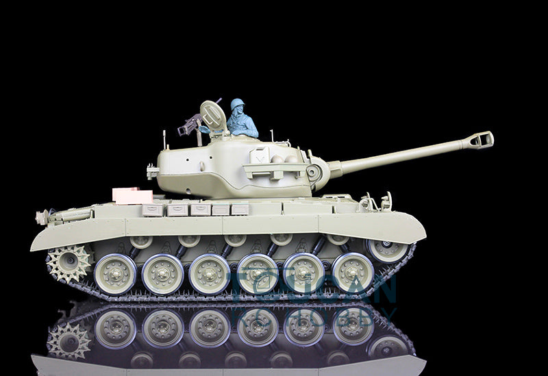 Henglong 1/16 TK7.0 Radio Control Tank 3838 USA M26 Pershing RTR RC Tank W/ 360 Degrees Rotating Turret Engine Sound Smoking Gearbox