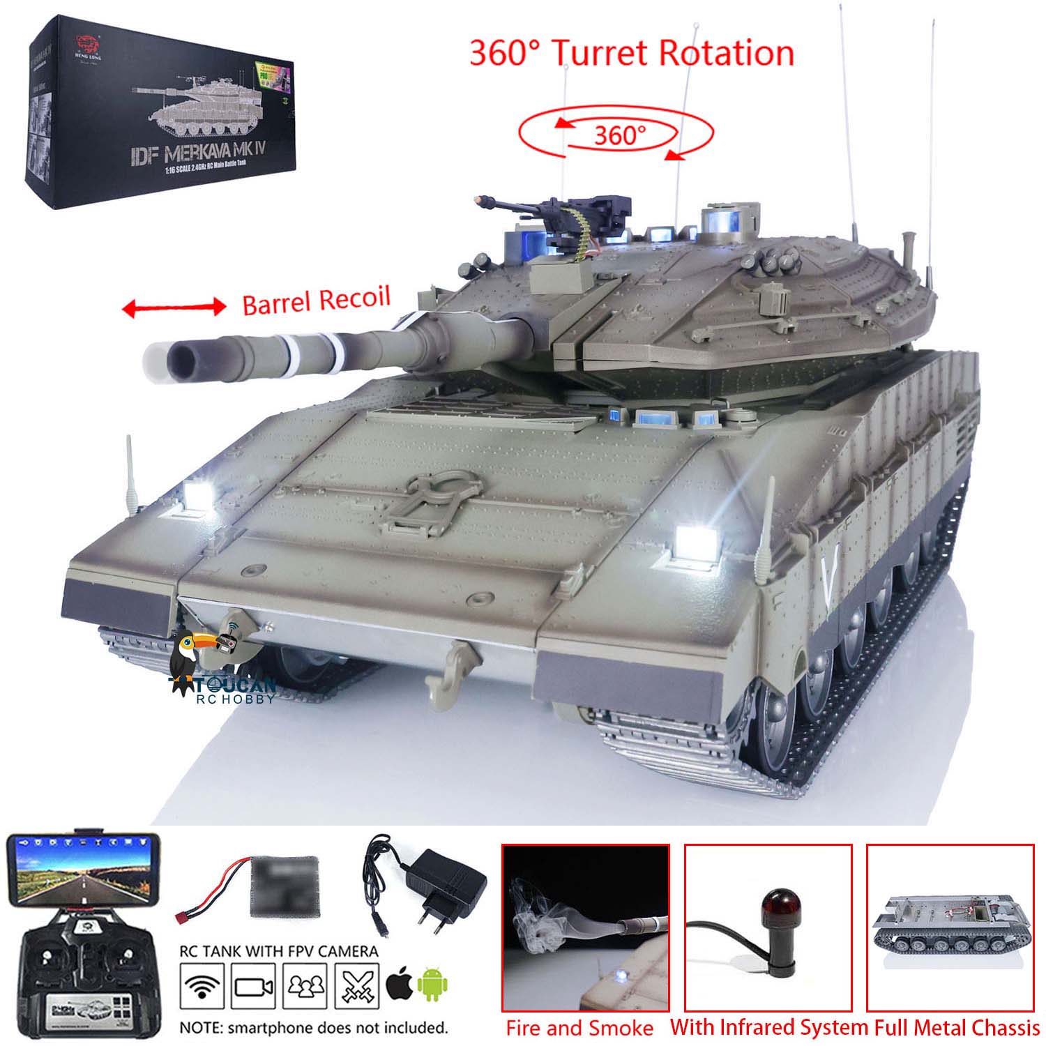 1/16 Metal Chassis RC Tanks