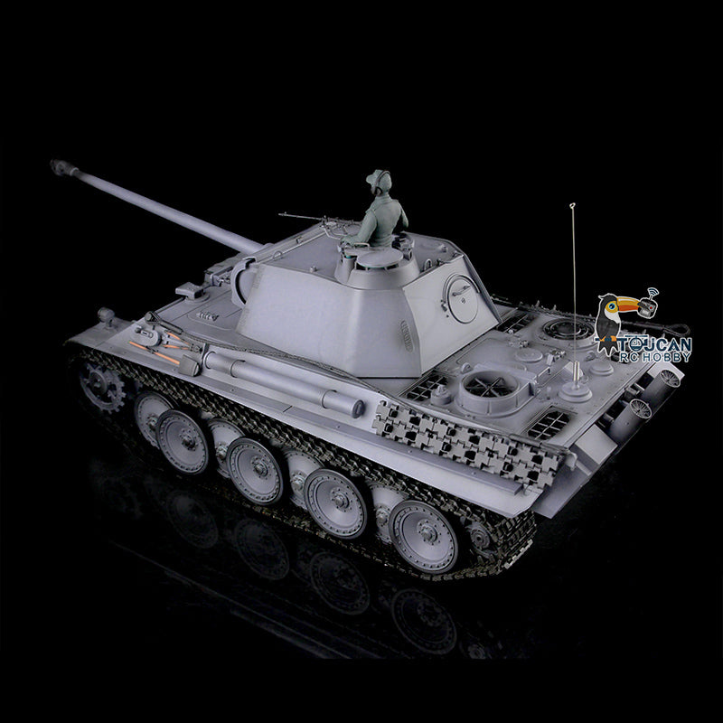 Henglong 1/16 7.0 Upgraded German Panther G RTR RC Tank 3879 Metal Tracks Sprocket Wheels BB Infrared Combating System Smoke 340 Degree Turret Sound Light