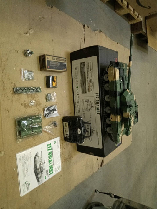 Second-Hand Fast Free Shipping for EU Henglong 1/16 7.0 Chinese 99A RC Tank 3899A 360 Degrees Turret Metal Tracks W/ Linkages