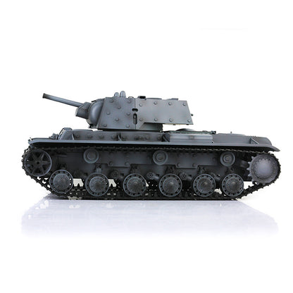 2.4G Henglong 1/16 7.0 Upgraded Soviet KV-1 3878 RTR RC Tank BB IR Light Sound Smoke 340 Degree Turret Metal Drive Idler Wheels Tracks Gearbox