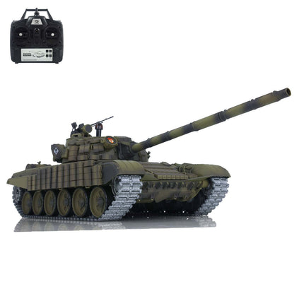 TK7.0 Heng Long 1/16 Scale 3939 T72 RC Tank BB IR Smoke Armor Set Sound Light Metal Drive Idler Wheels Gearbox