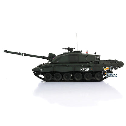 Henglong 1/16 TK7.0 Customize 3908 Challenger II RTR RC Tank with IR BB Smoke FPV 360 Degrees Turret Metal Tracks Road Drive Idler Wheels