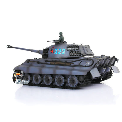 Henglong 1/16 7.0 Customized 3888A King Tiger RTR RC Tank Barrel Recoil Smoke Metal Tracks Wheels