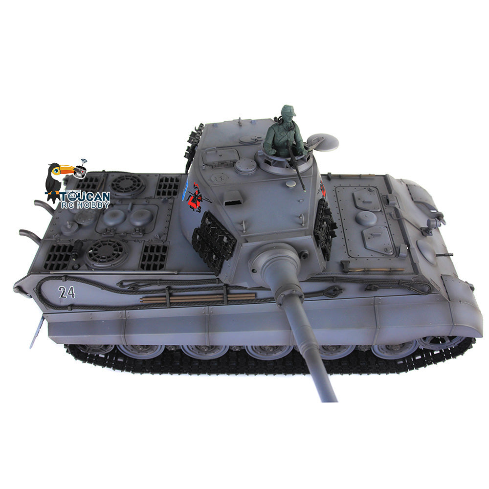 Henglong 1/16 7.0 Upgraded King Tiger 3888A RTR RC Tank with BB Infrared Combat Smoke