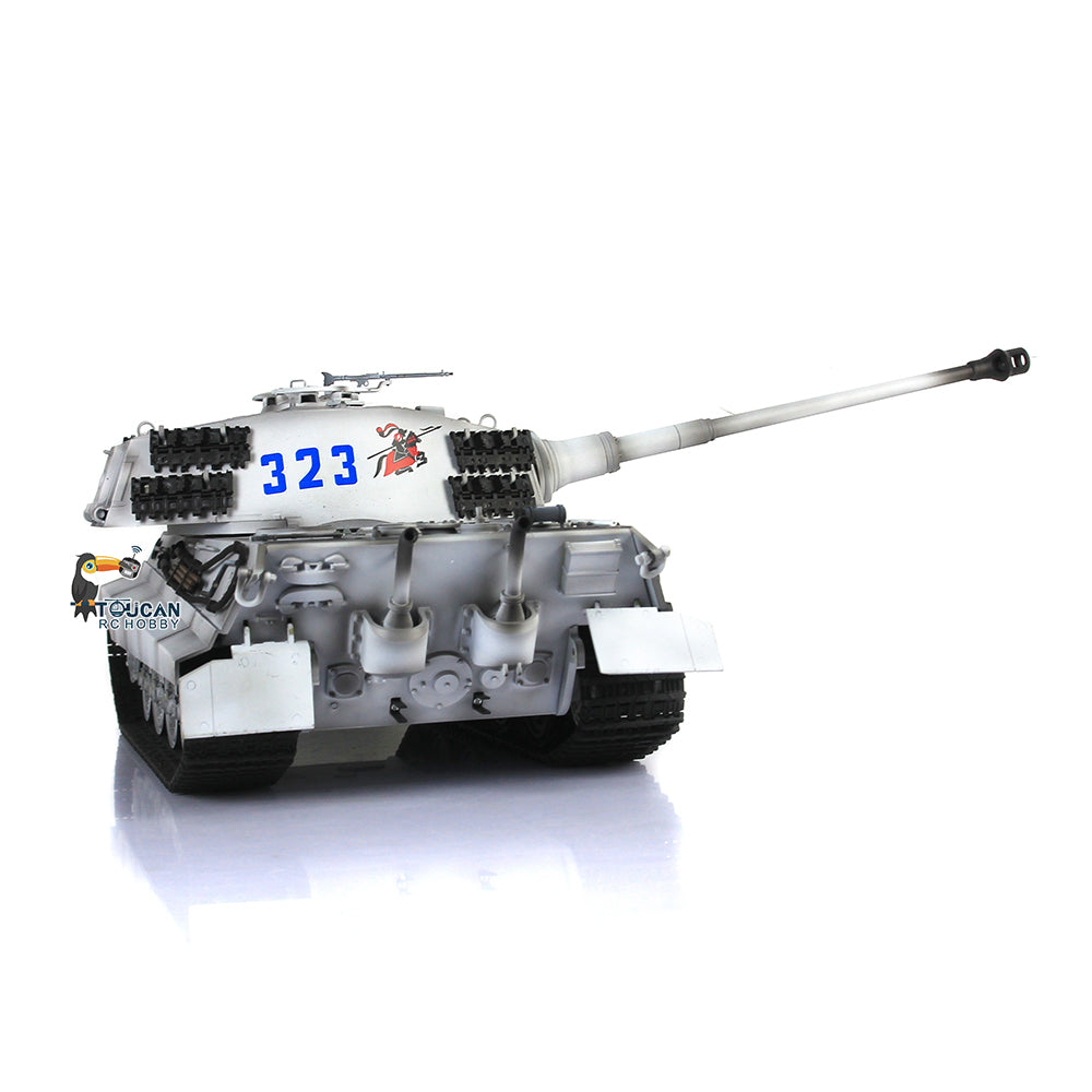 Henglong 1/16 7.0 Customized 3888A King Tiger RTR RC Tank Barrel Recoil Smoke Metal Tracks Wheels