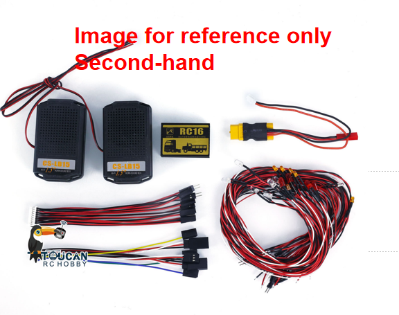 Fast Free Shipping Second Hand EU Stock RC16 LED Light Sound System Set for 1/14 RC Tractor Trucks XT60 Plug