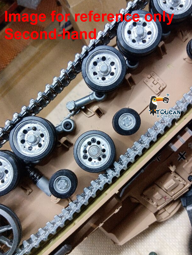 Fast Free Shipping Second Hand US Stock Henglong 1/16 7.0 Customized Panzer III H RTR RC Tank 3849 Metal Tracks Wheels