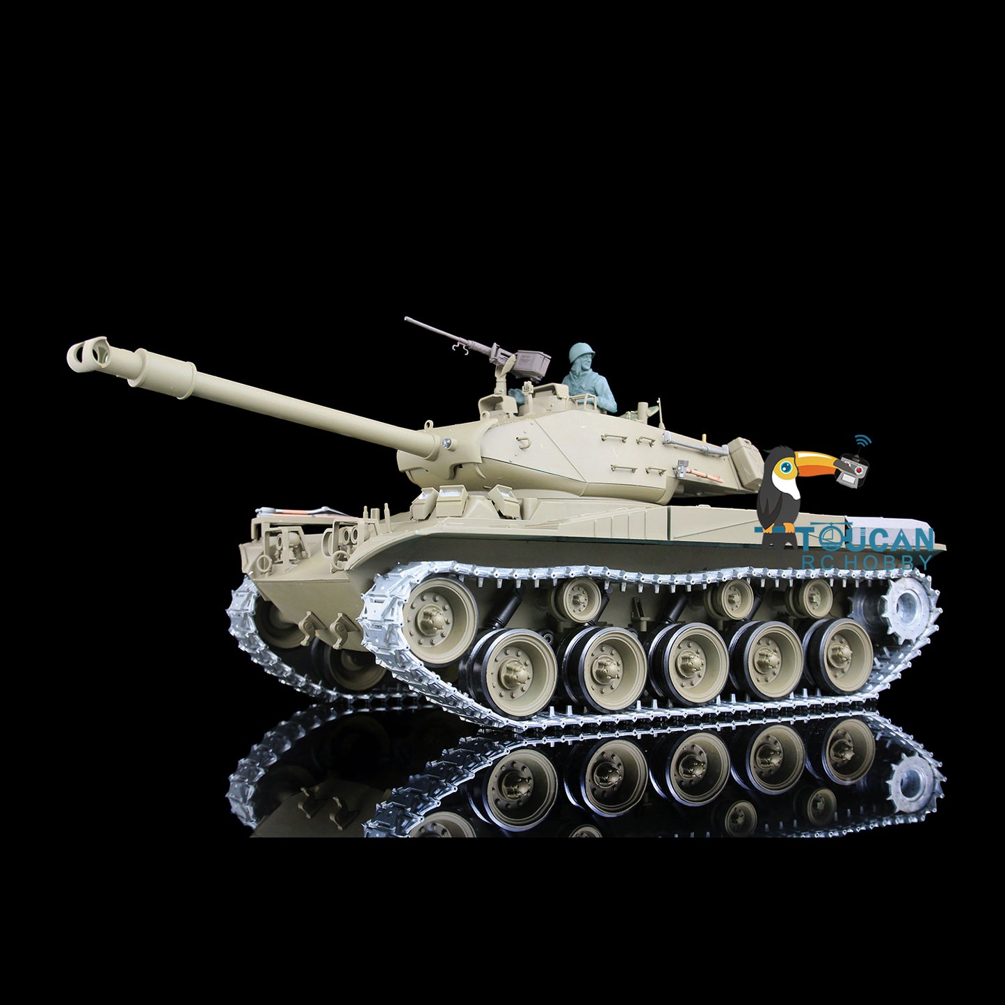 Henglong 1/16 7.0 Upgraded Walker Bulldog RC Tank 3839 FPV 360 Degree Turret Rotation Metal Tracks Sprocket Wheels Infrared Combating System