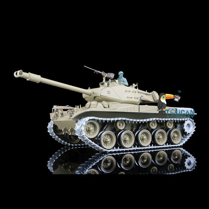 Henglong 1/16 7.0 Upgraded Walker Bulldog RC Tank 3839 FPV 360 Degree Turret Rotation Metal Tracks Sprocket Wheels Infrared Combating System