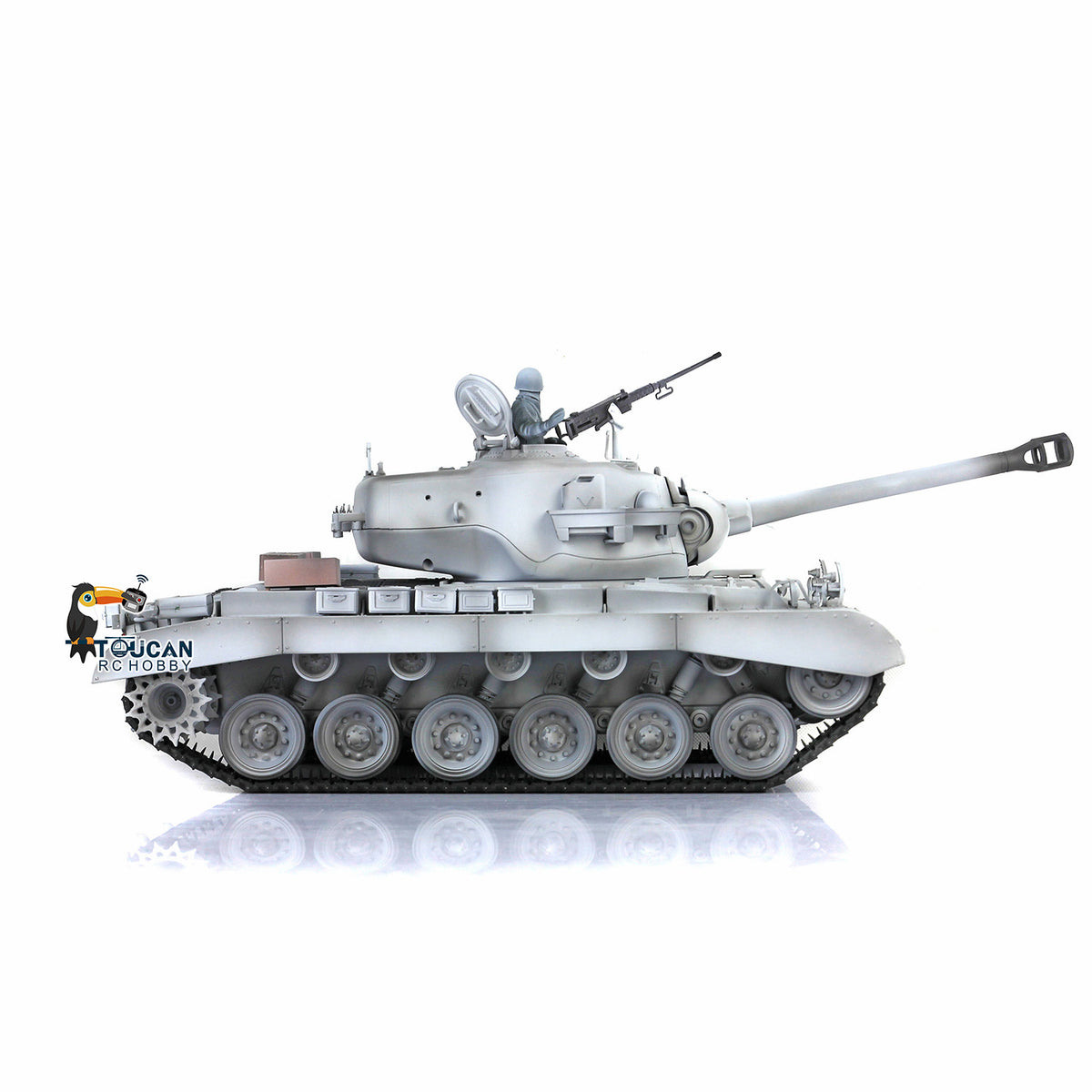 Henglong Plastic 1/16 TK7.0 3838 USA M26 Pershing RTR RC Tank Armored Vehicle Model with Smoke BB Sound Light System