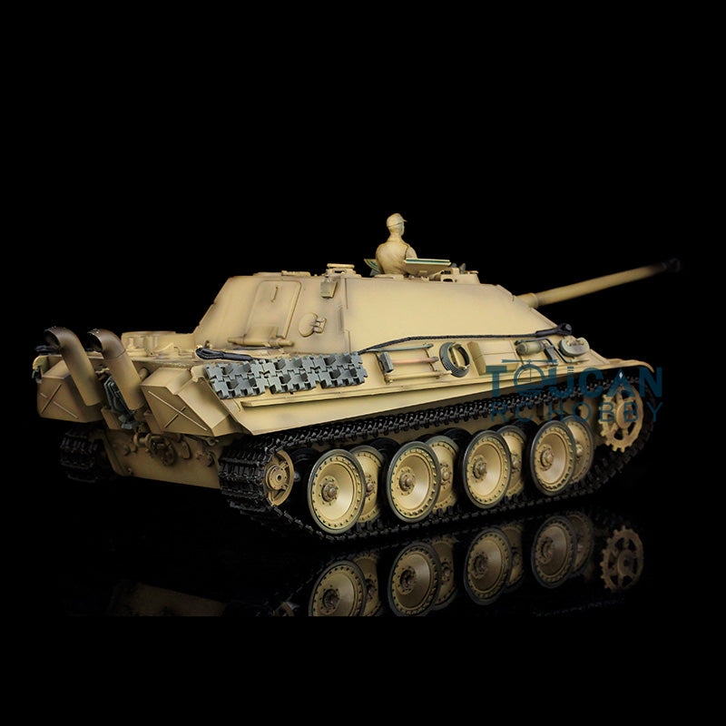Henglong 1/16 7.0 Upgraded Jadpanther RTR RC Tank 3869 Radio Control Vehicle Metal Tracks Sprocket Barrel Wheels Infrared Combating System