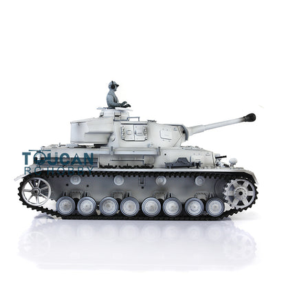 Henglong 1/16 TK7.0 Plastic German Panzer IV F2 3859 RTR RC Tank Model Infrared Combat BB Pivot Steering Smoke Unit Metal Barrel
