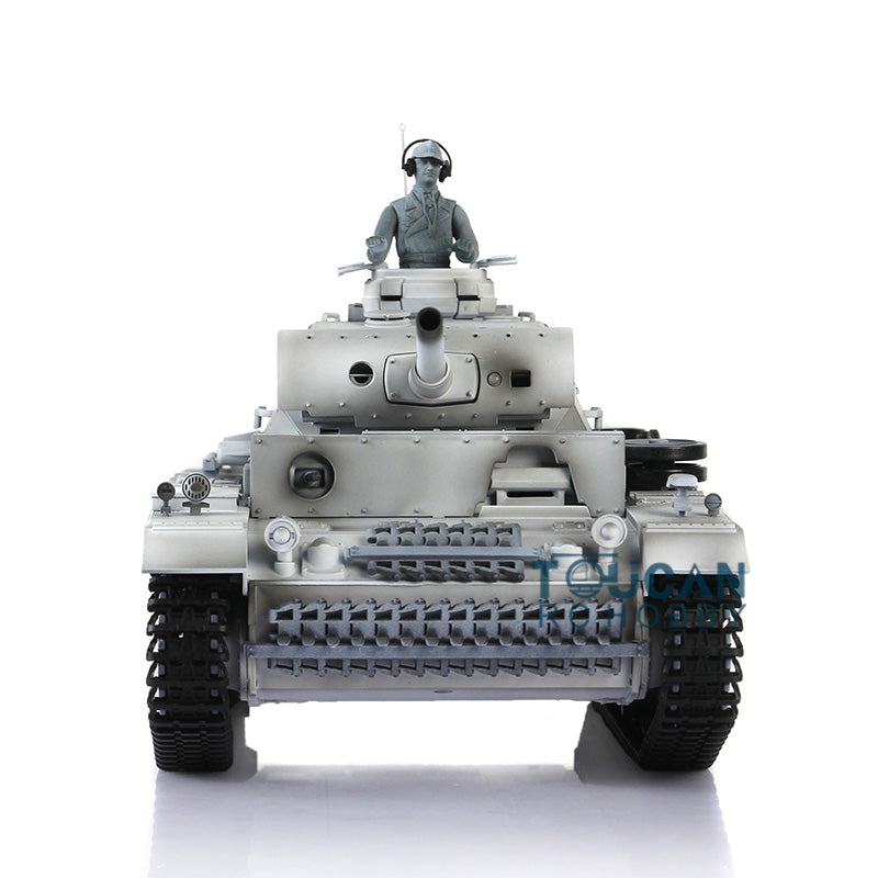 Henglong 1/16 RC Tank Model TK7.0 Plastic Panzer III L 3848 Remote Control Tank Model w/ 360 Degrees Rotating Turret FPV Smoking