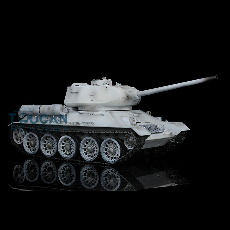 Henglong 1/16 Scale 7.0 Upgraded Soviet T34-85 3909 RTR RC Tank BB Infrared Combat Smoke Unit Metal Tracks Drive Idler Wheels