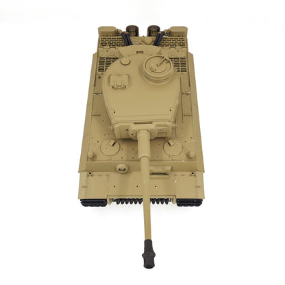 2.4Ghz Henglong 1/16 7.0 Plastic German Tiger I RTR RC Tank 3818 BB IR Barrel Recoil Steel Gearbox 320 Degree Rotating Turret