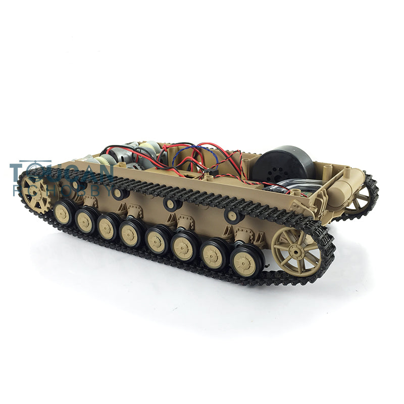 Plastic Sprockets Road Wheels Idlers Accessories Pack Decal Assembled Chassis For HL 1/16 3858 RC Tank Vehicle DIY Model