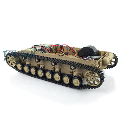 Chassis W/ Plastic Tracks Wheels for Henglong 1/16 German Panzer IV F RC Tank 3858 Remote Controlled Armored Vehicle Simulation Model