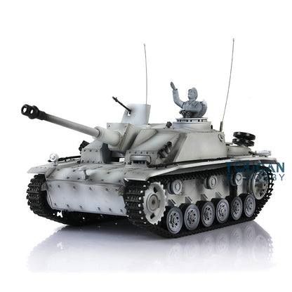 2.4G Henglong 1/16 Scale 7.0 Plastic German Stug III RTR RC Tank Model 3868 Remote Control Vehicle Metal Barrel Infrared Combating System