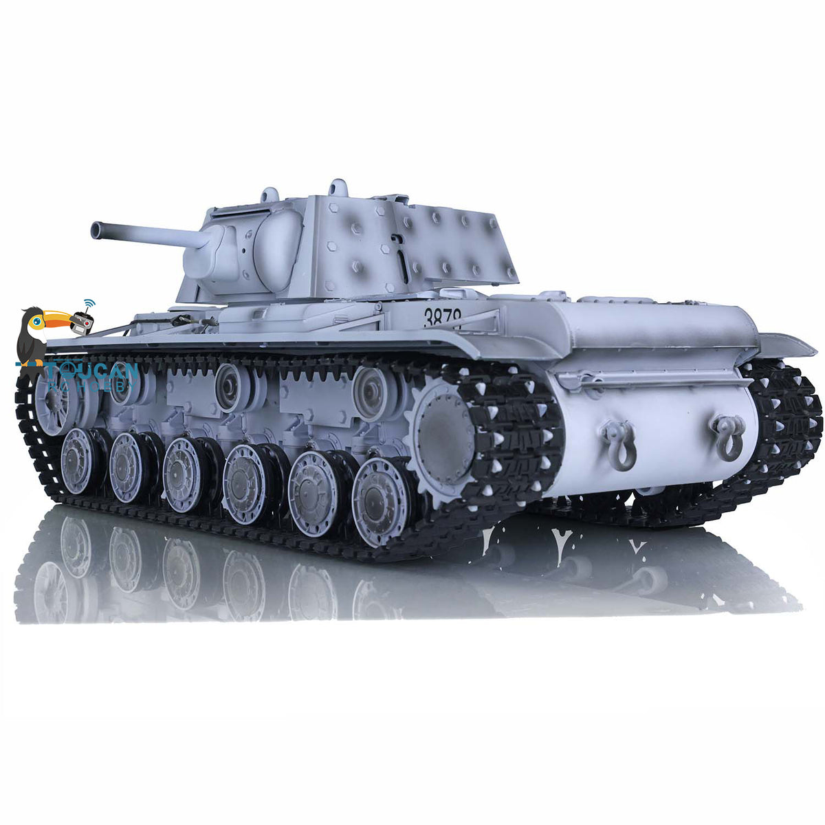 Henglong 1/16 7.0 Upgraded 2.4G Soviet KV-1 3878 RTR RC Tank BB Unit Smoke Sounds Lights
