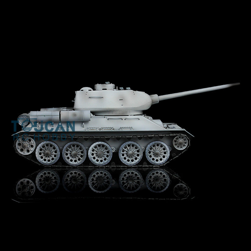 Henglong 1/16 7.0 T34-85 3909 RTR RC Tank BB IR Barrel Recoil 360 Degree Turret Metal Tracks Road Drive Idler Wheels